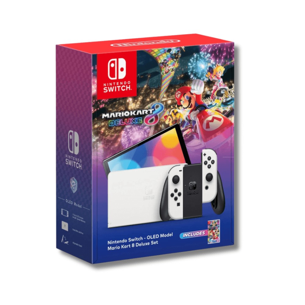 เครื่องเกม Nintendo Switch OLED Bundle Mario Kart8 สีขาว